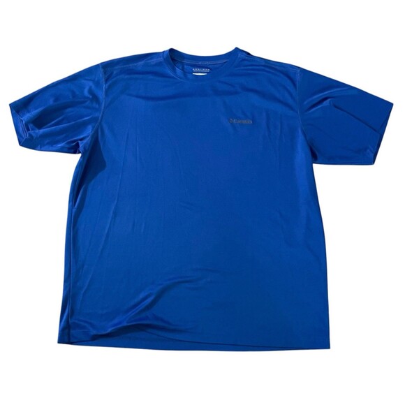 Columbia Omni Wick Men's 2XL Blue Activewear T-Shirt XXL Advanced Evaporation - Picture 1 of 4